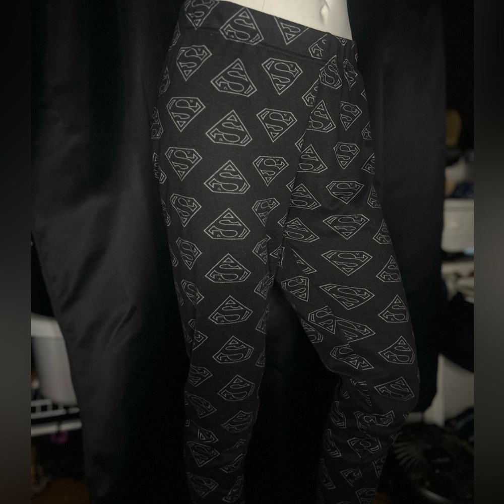 Superman Logo Black leggings
